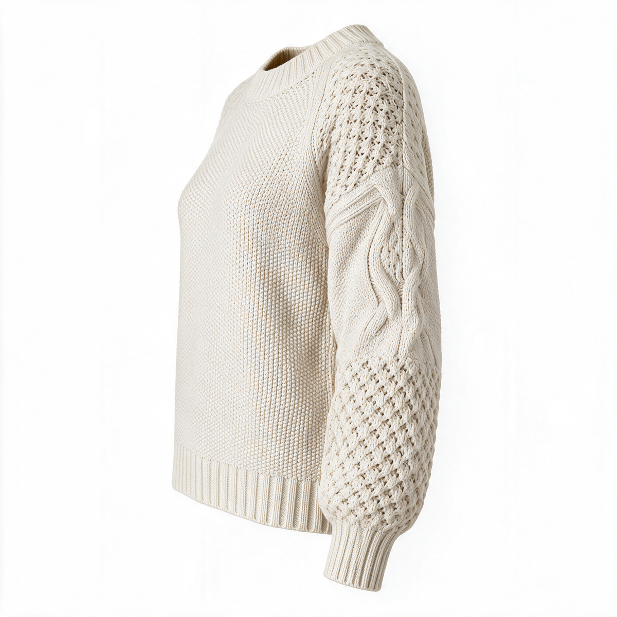 Womens Knitted Jumper - side view