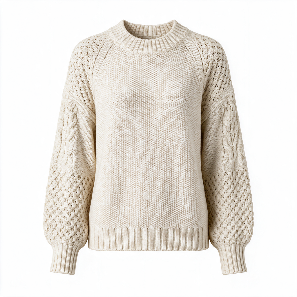 Womens Knitted Jumper - front view