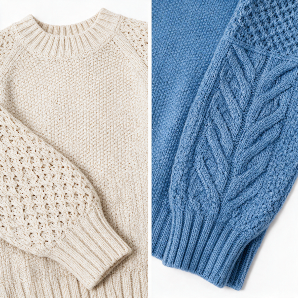Womens Knitted Jumper - knit detail
