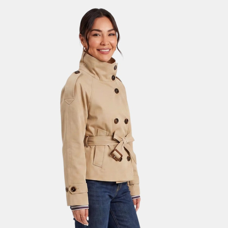 Belloway - Short Belted Trench Coat Work Casual Wear — view 4 of 4