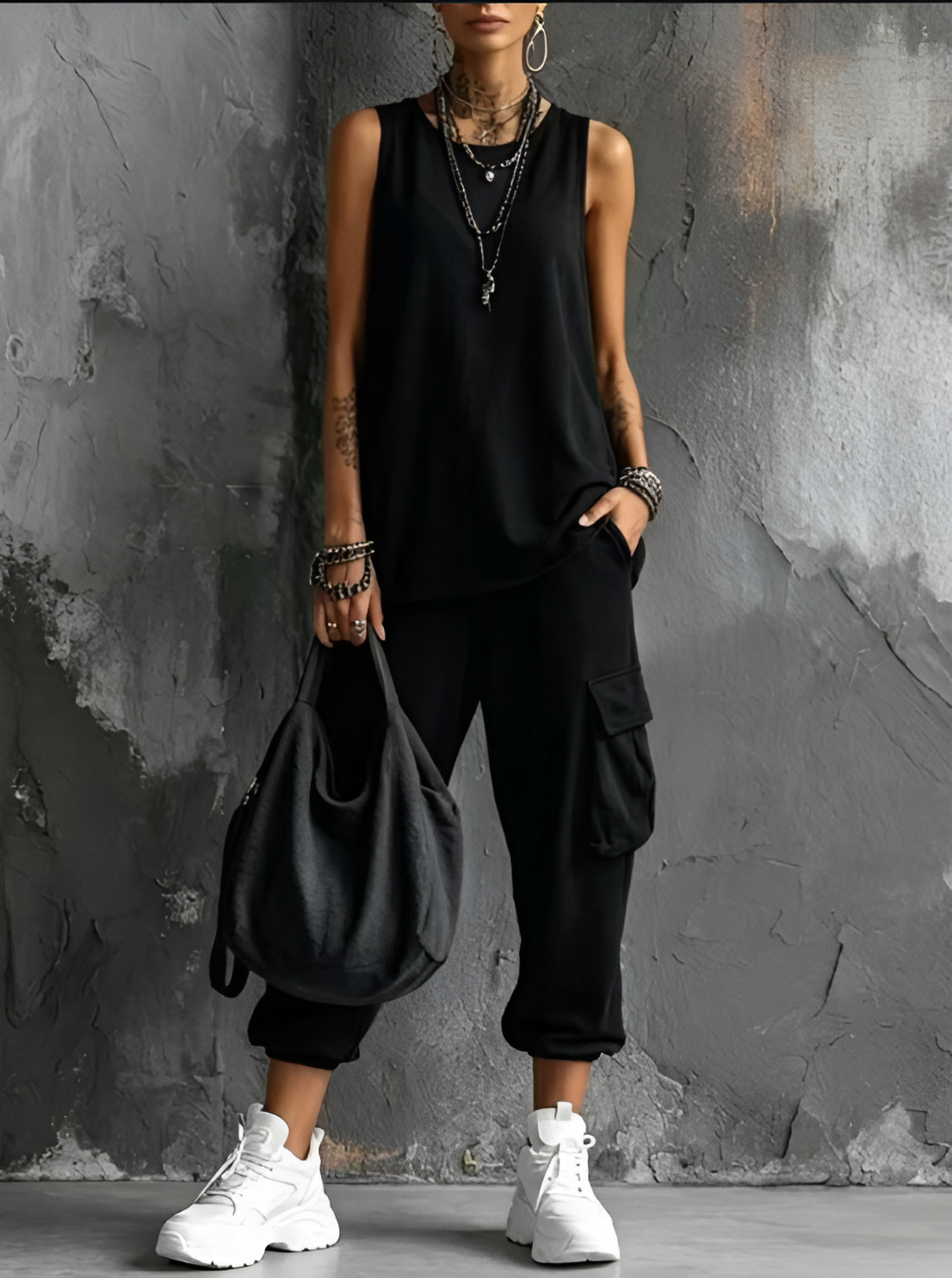 Cassiva - Casual Jersey Tee And Shorts Set — view 3 of 8