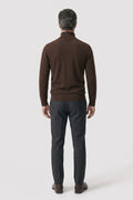 Renfold - Mens Ribbed Turtleneck Sweater Smart Casual Wear — view 4 of 10
