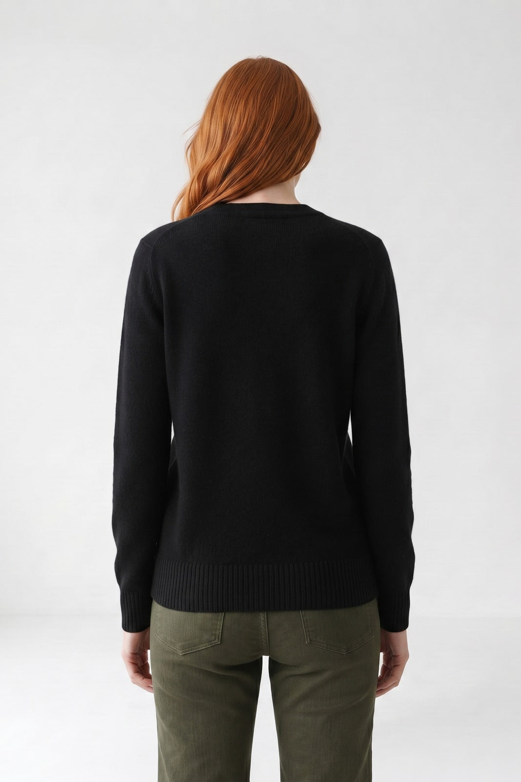 Corvette - Cropped V-Neck Cardigan Office And Weekend Layering — view 4 of 10