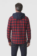 Kasden - Checked Hooded Shirt Jacket Casual Layering — view 4 of 10
