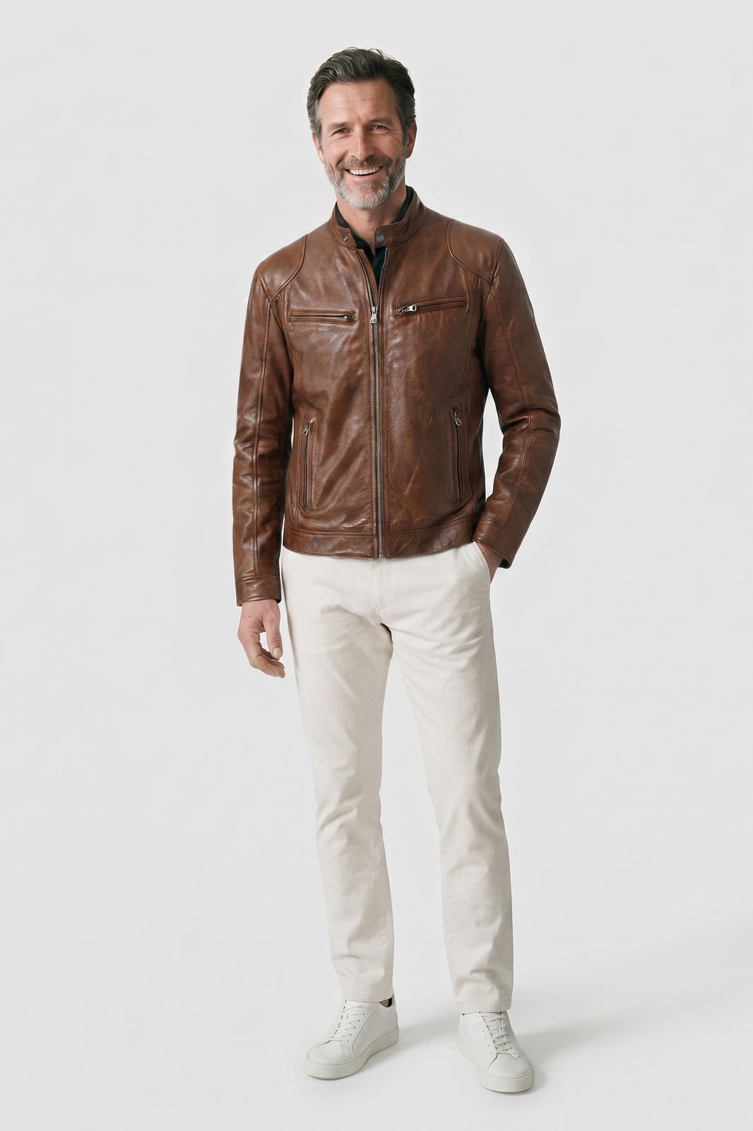 Kastellan - Structured Biker Jacket For Casual City Wear — view 6 of 8
