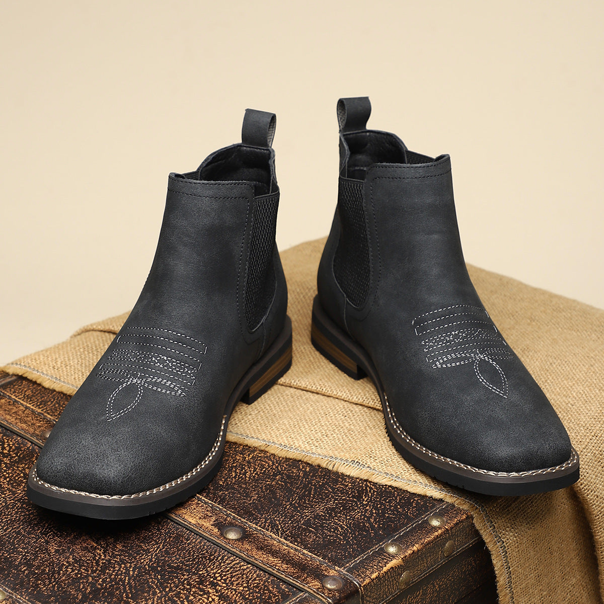 Kelmoor - Pull-On Chelsea Ankle Boots Everyday Smart Casual Wear — view 7 of 9