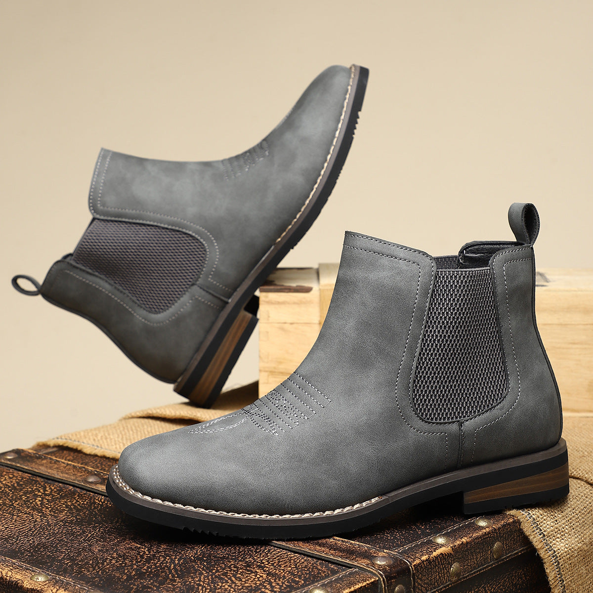 Kelmoor - Pull-On Chelsea Ankle Boots Everyday Smart Casual Wear — view 9 of 9