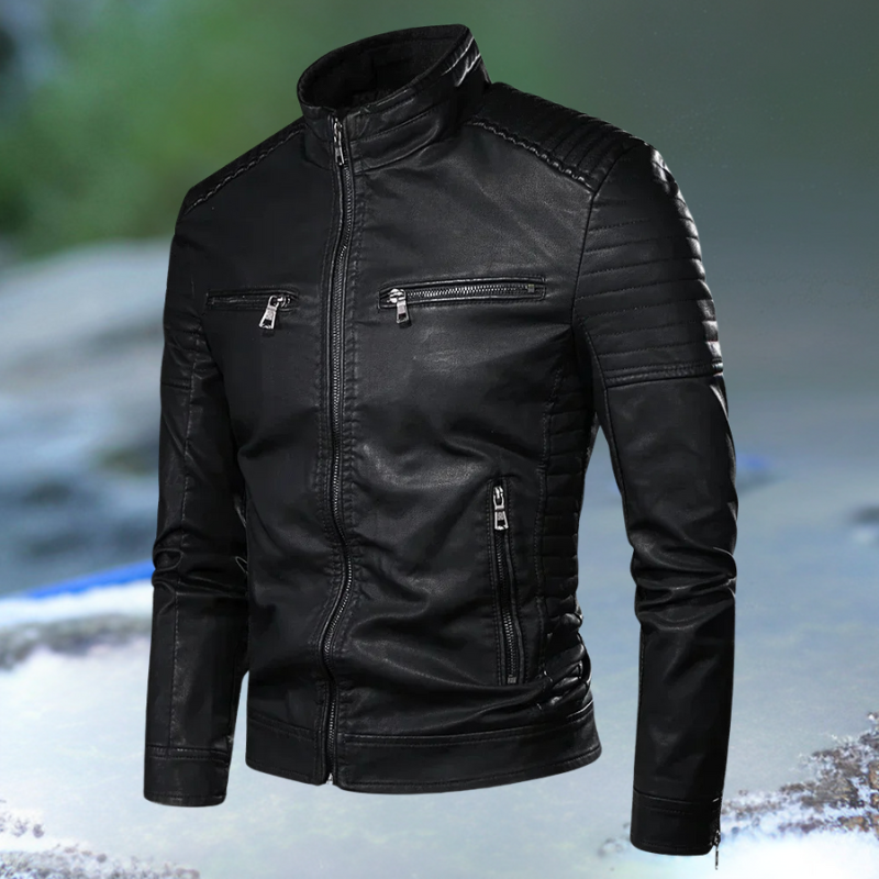 Kordovan - Vintage Leather-Look Jacket Everyday Casual Wear — view 3 of 5