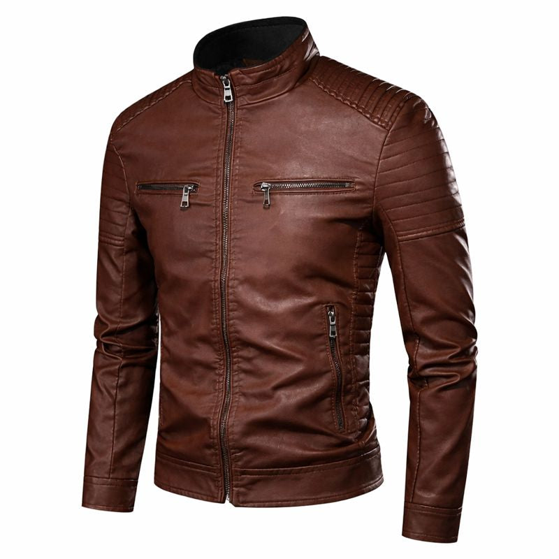 Kordovan - Vintage Leather-Look Jacket Everyday Casual Wear — view 4 of 5