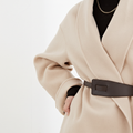 Loravelle - Wide Lapel Wrap Coat Autumn Winter Layering — view 6 of 6