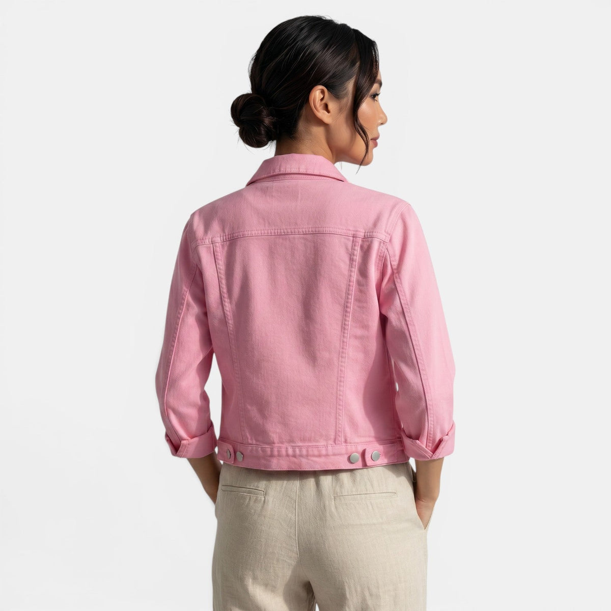 Marlette - Fitted Denim Jacket Casual Weekend Wear — view 9 of 9