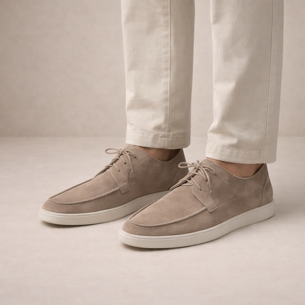 Marchetto - Suede Lace-Up Loafers Smart Casual Wear — view 2 of 5