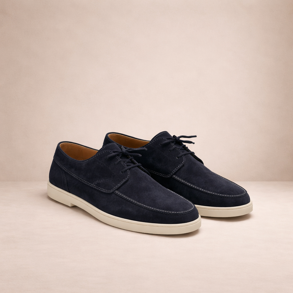 Marchetto - Suede Lace-Up Loafers Smart Casual Wear — view 3 of 5