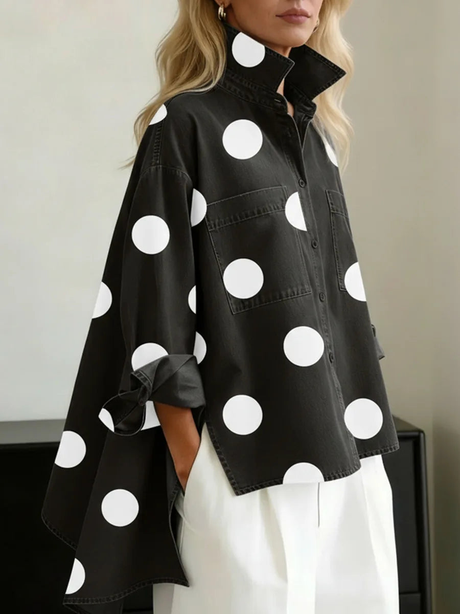 Talvora - Printed Denim Shirt For Everyday Wear — view 2 of 4