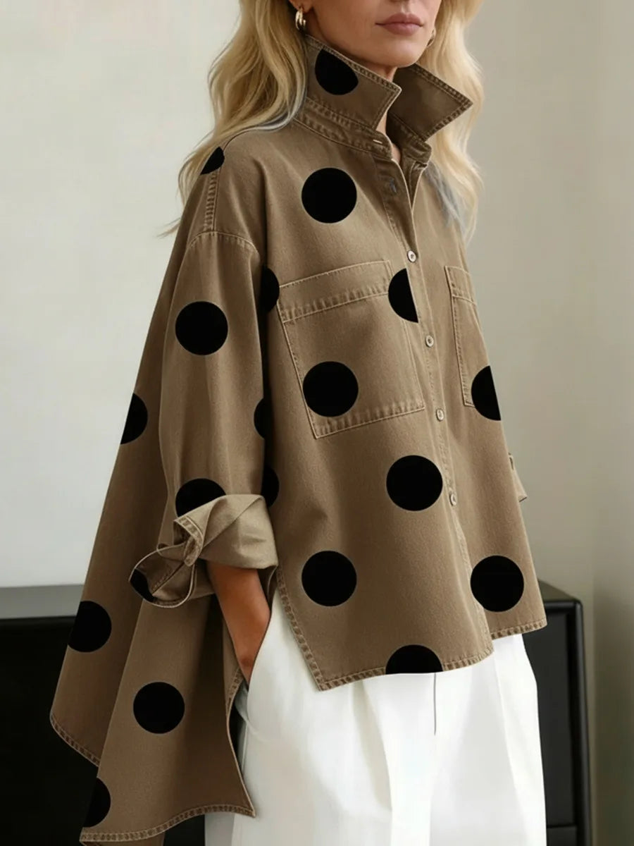 Talvora - Printed Denim Shirt For Everyday Wear — view 3 of 4