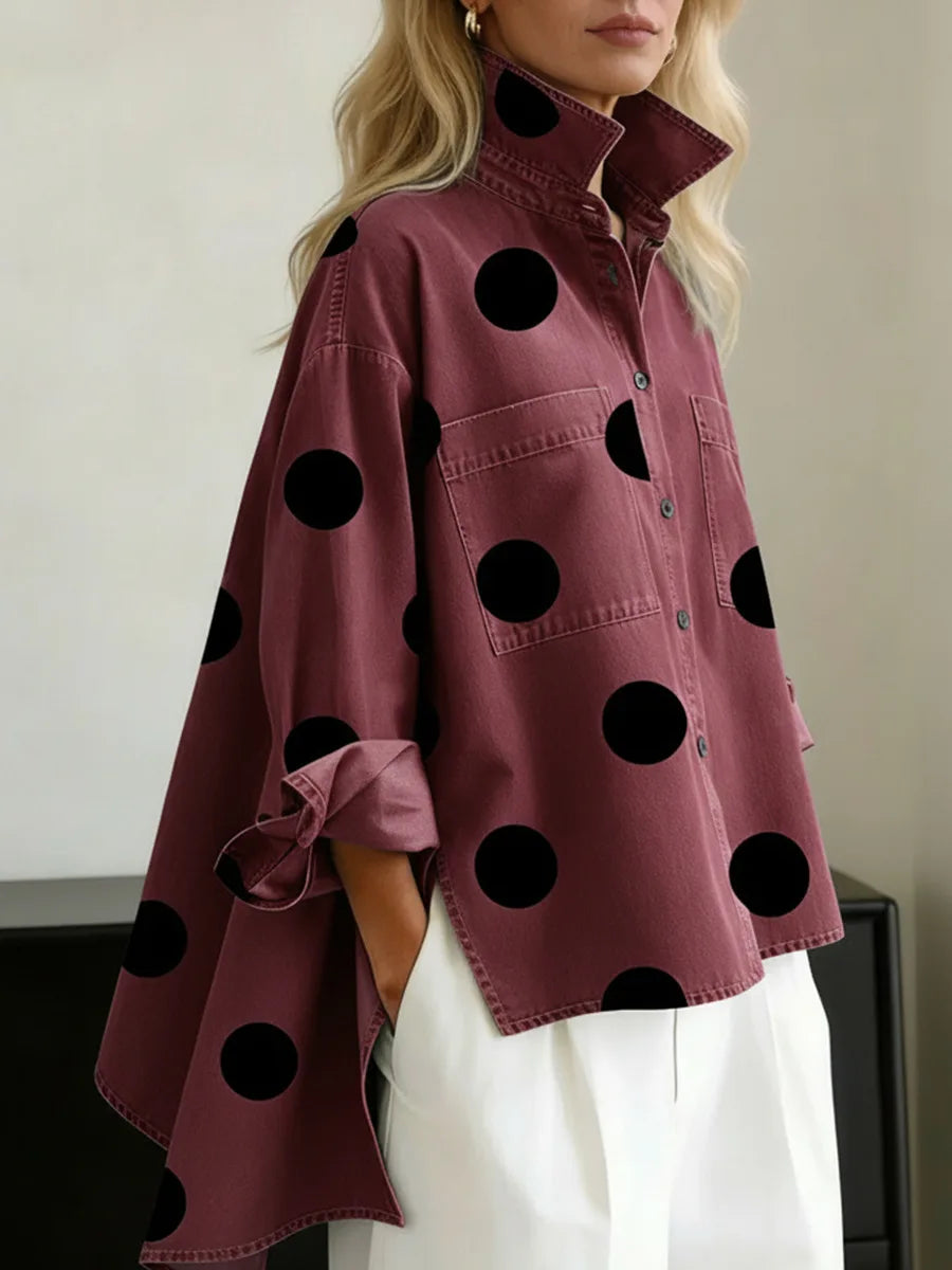 Talvora - Printed Denim Shirt For Everyday Wear — view 4 of 4
