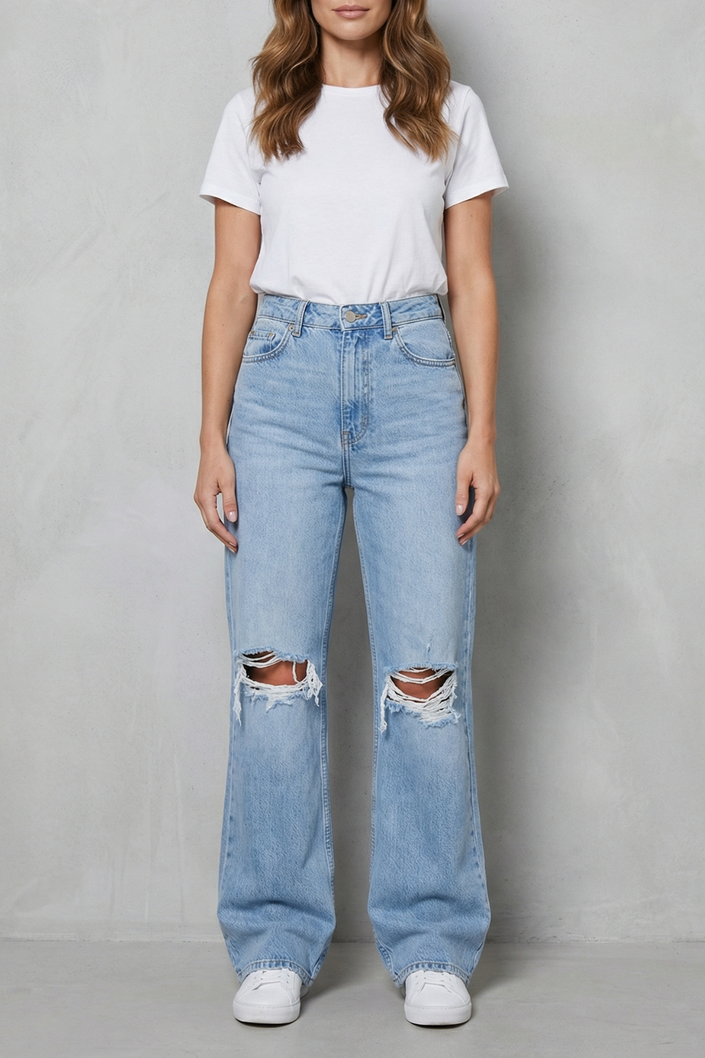 Marisole - Distressed Denim Flares For Everyday Wear