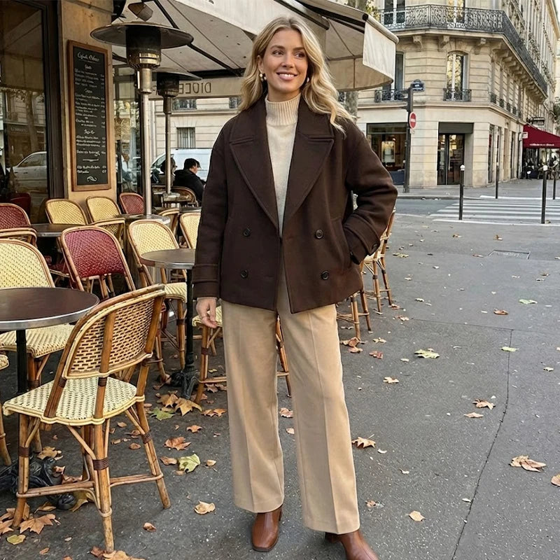 Marlestone - Double Breasted Trench Coat Transitional Outerwear