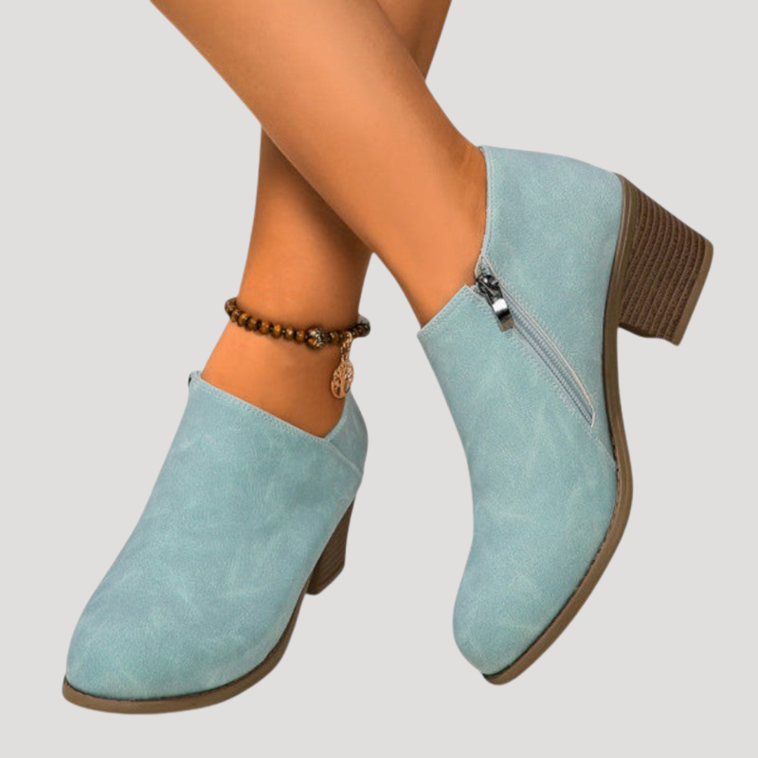 Marlonne - Round Toe Heeled Boots Smart Occasions