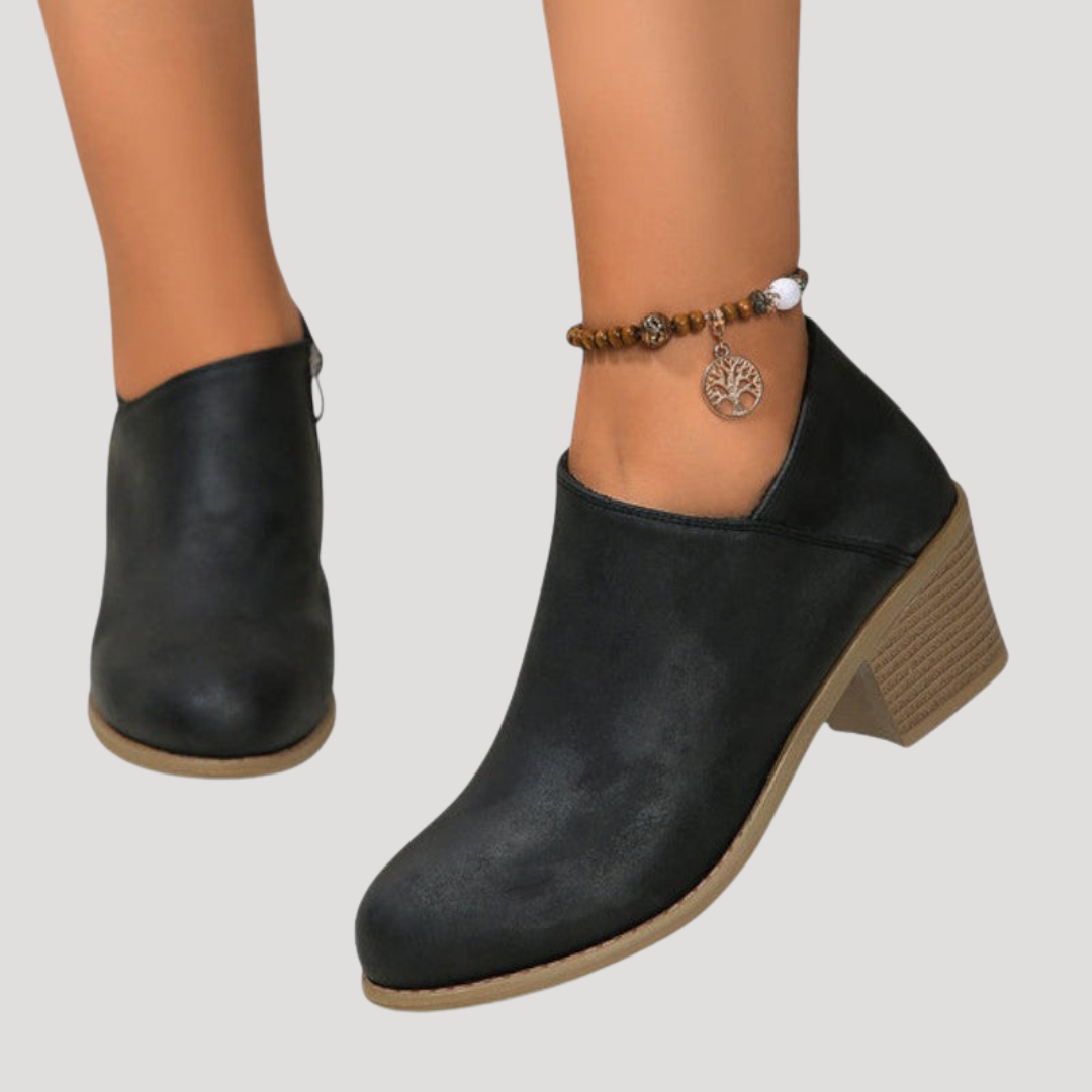 Marlonne - Round Toe Heeled Boots Smart Occasions — view 3 of 5