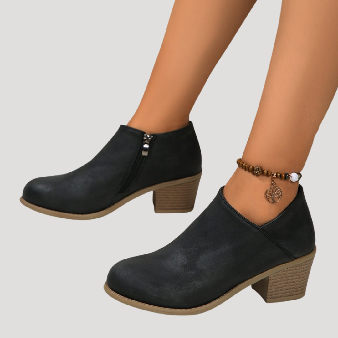 Marlonne - Round Toe Heeled Boots Smart Occasions — view 4 of 5