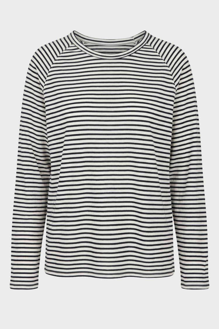 Marlouve - Breton Stripe Raglan Sleeve Top