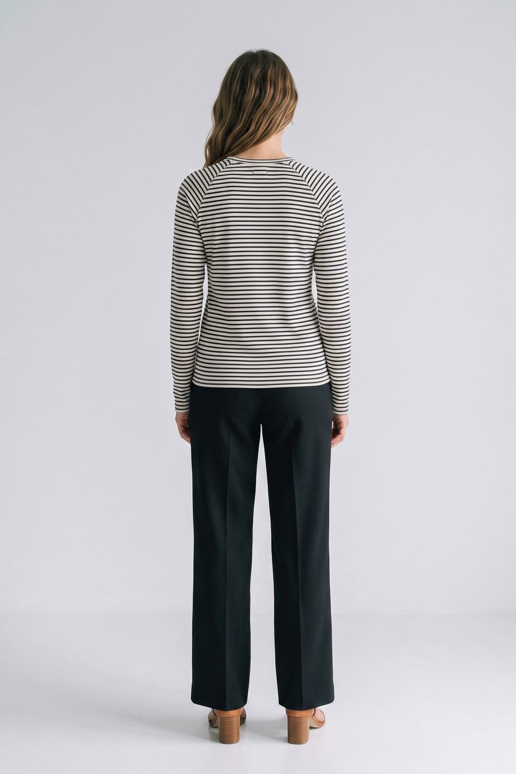 Marlouve - Breton Stripe Raglan Sleeve Top — view 3 of 10