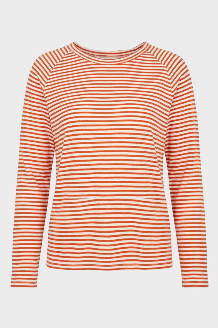 Marlouve - Breton Stripe Raglan Sleeve Top — view 5 of 10