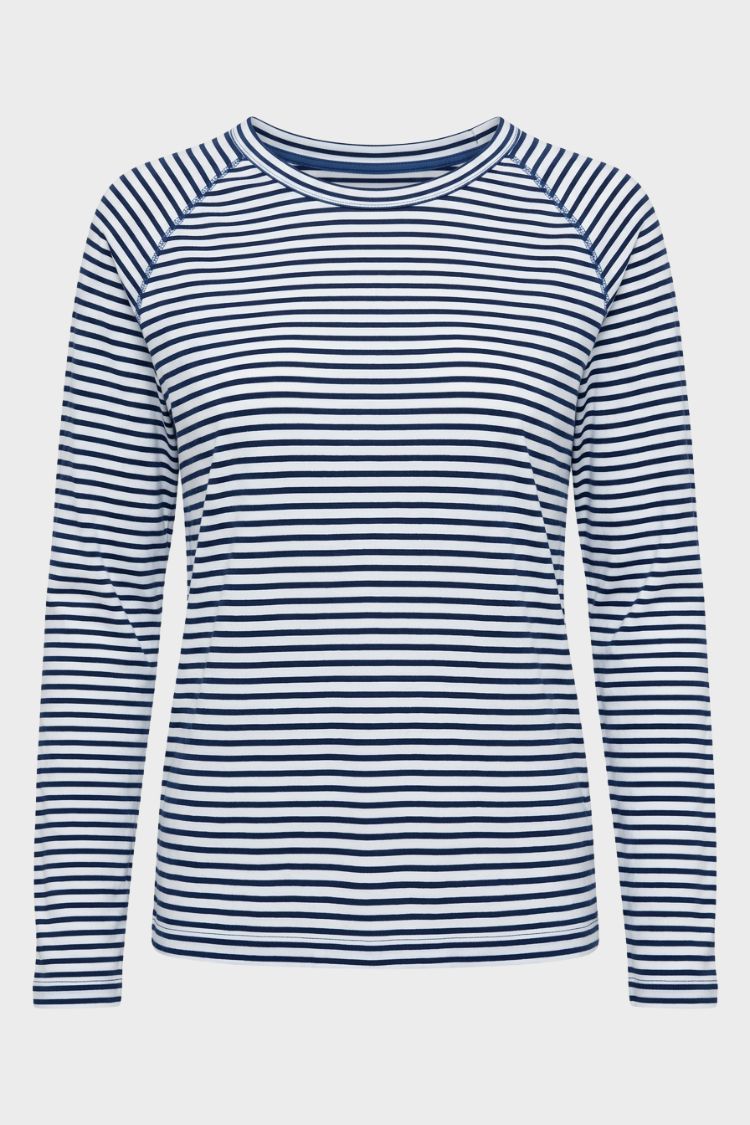 Marlouve - Breton Stripe Raglan Sleeve Top — view 7 of 10