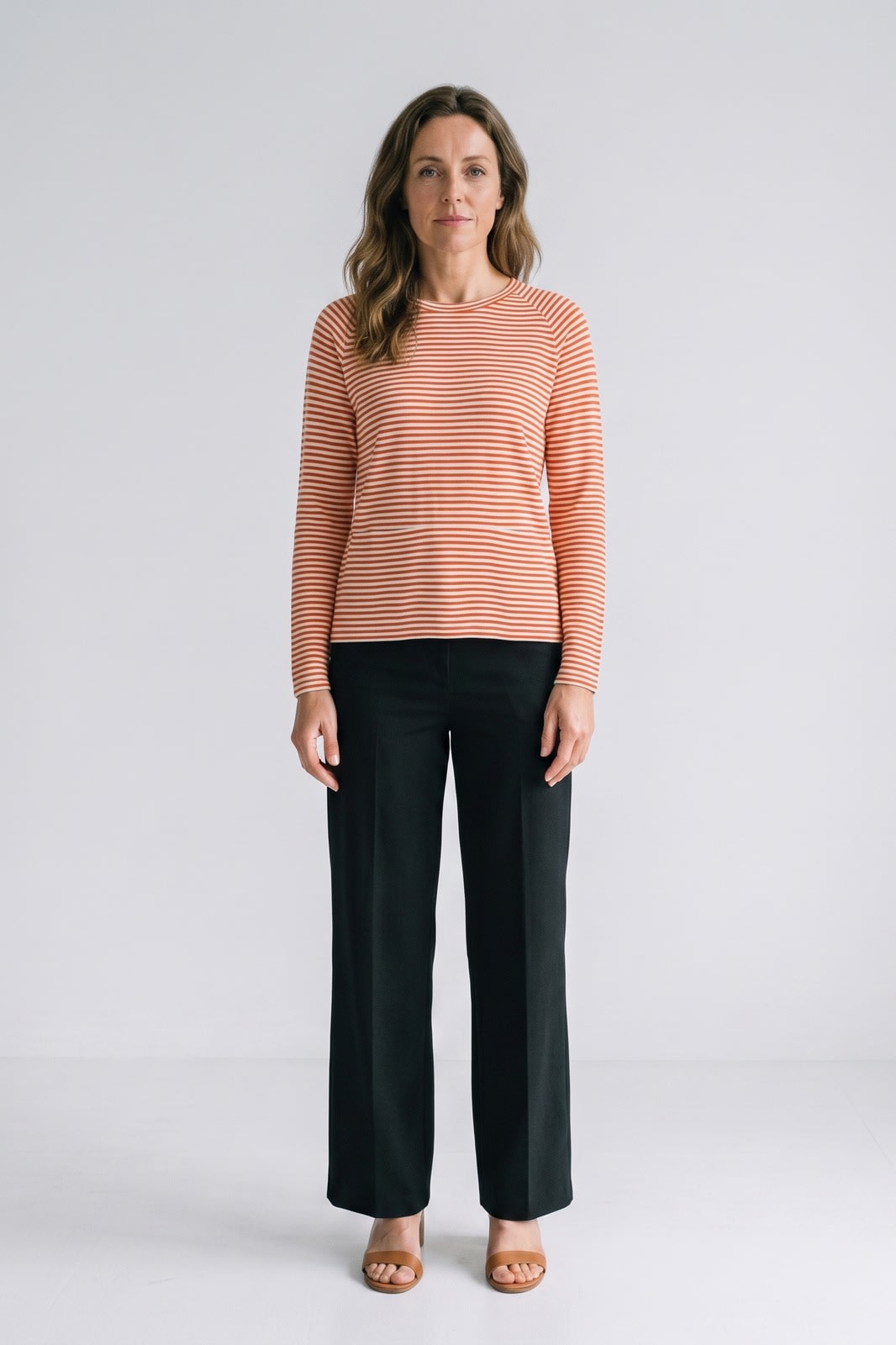 Marlouve - Breton Stripe Raglan Sleeve Top — view 9 of 10