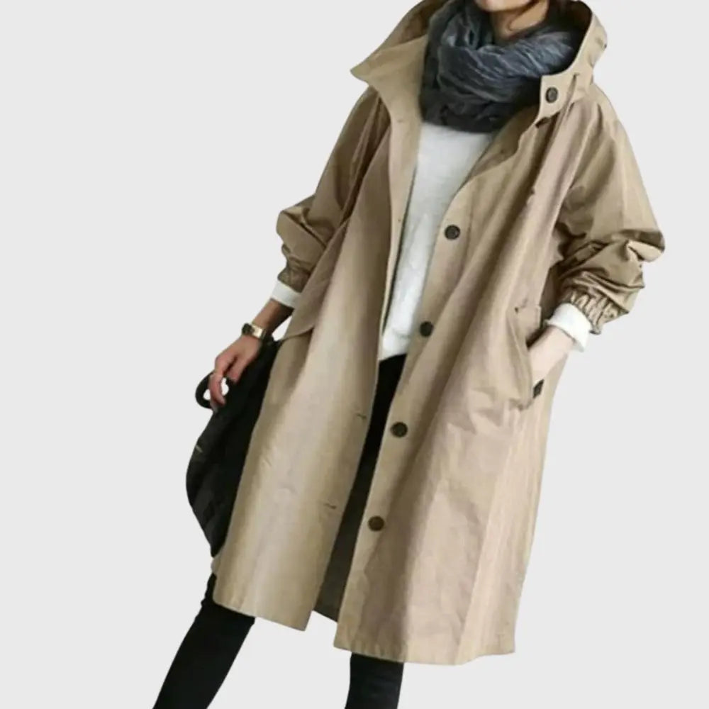 Marlowena - Hooded Waterproof Coat For Rainy Commutes — view 4 of 9