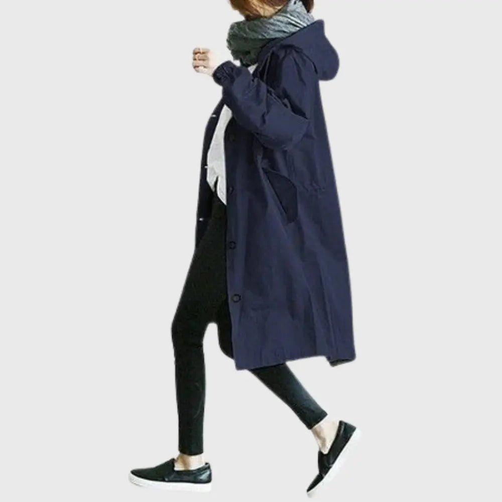 Marlowena - Hooded Waterproof Coat For Rainy Commutes — view 5 of 9