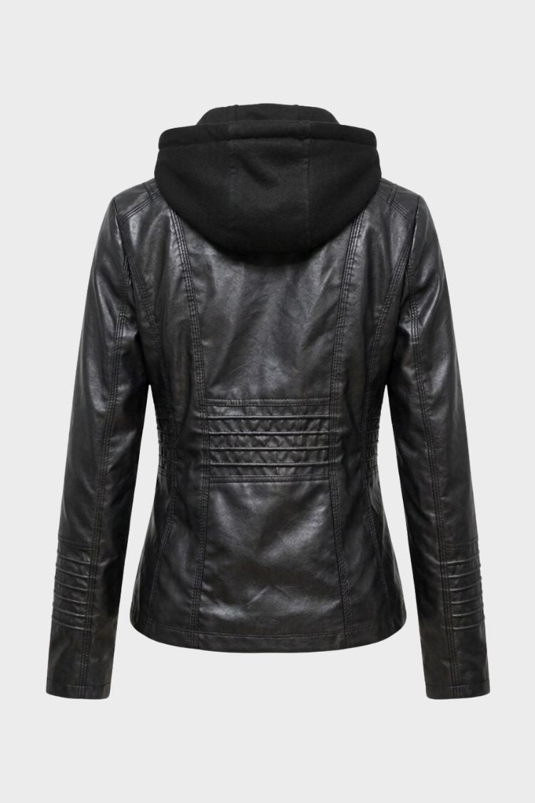 Marnelle - Fitted Hooded Jacket Everyday City Wear — view 3 of 8