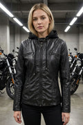 Marnelle - Fitted Hooded Jacket Everyday City Wear — view 4 of 8