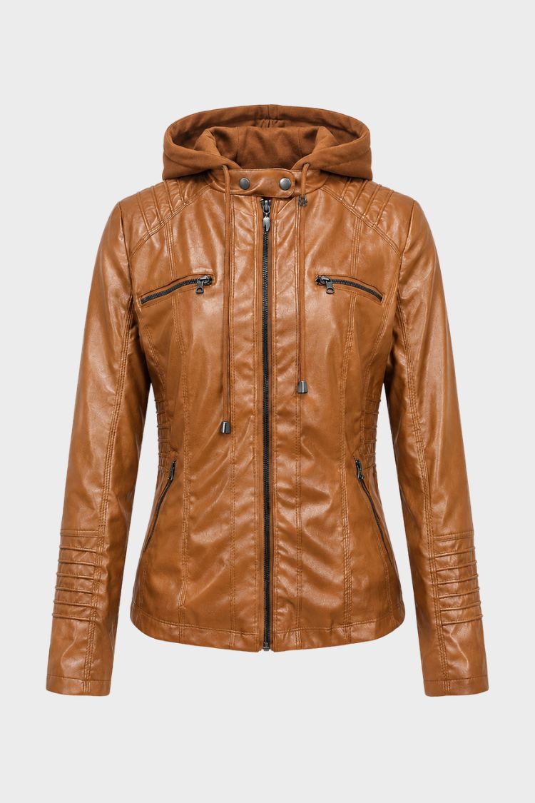 Marnelle - Fitted Hooded Jacket Everyday City Wear — view 6 of 8