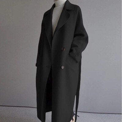 Merrivale - Belted Wool-Blend Coat Winter Occasion Wear — view 3 of 5