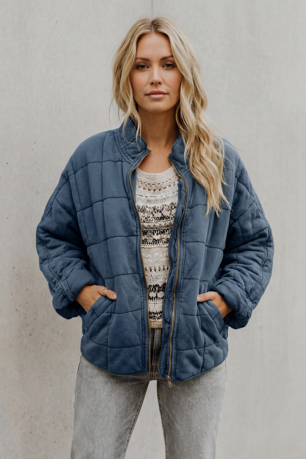 Mirelle - Quilted Everyday Jacket Casual Layering Wear — view 10 of 15