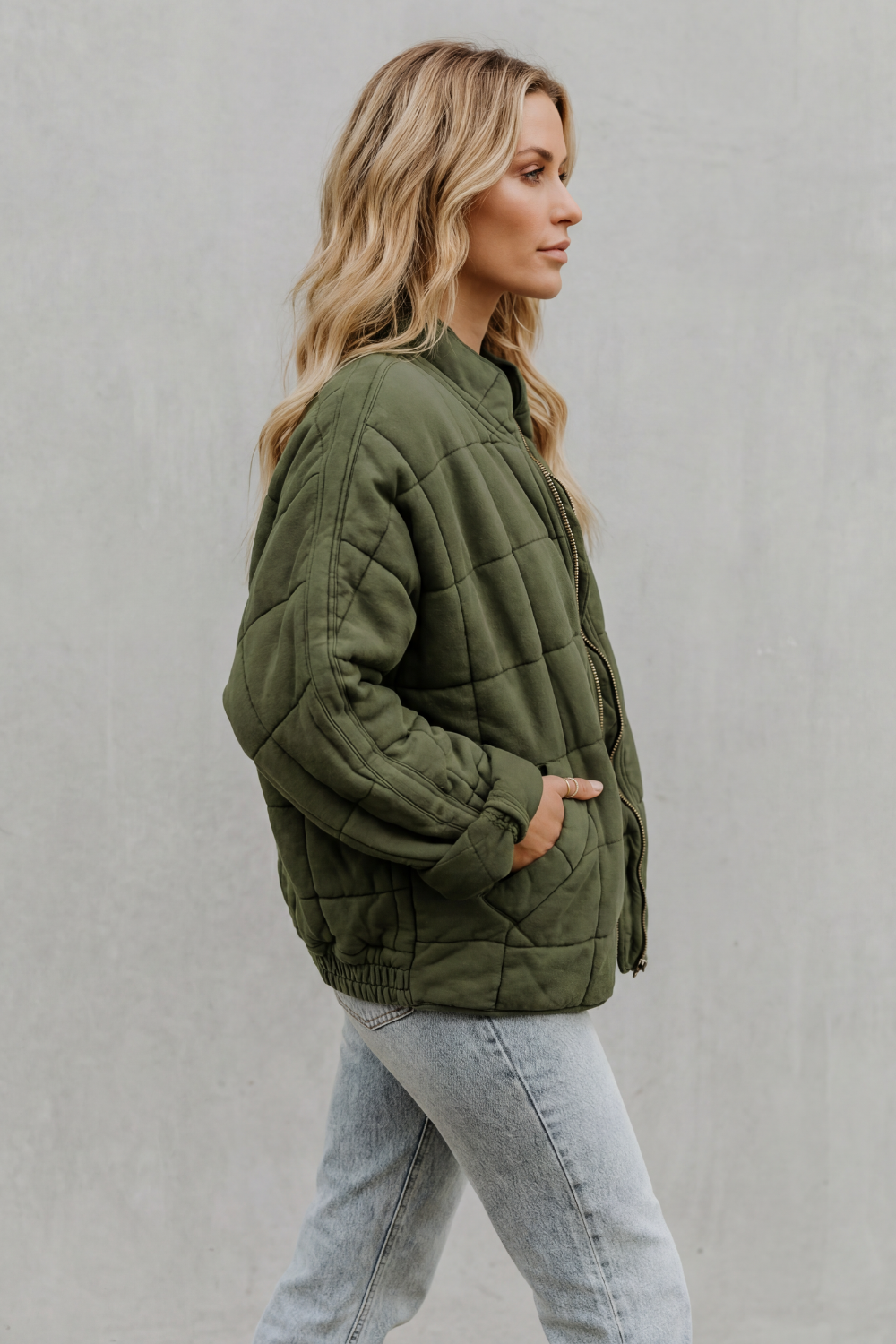 Mirelle - Quilted Everyday Jacket Casual Layering Wear — view 3 of 10