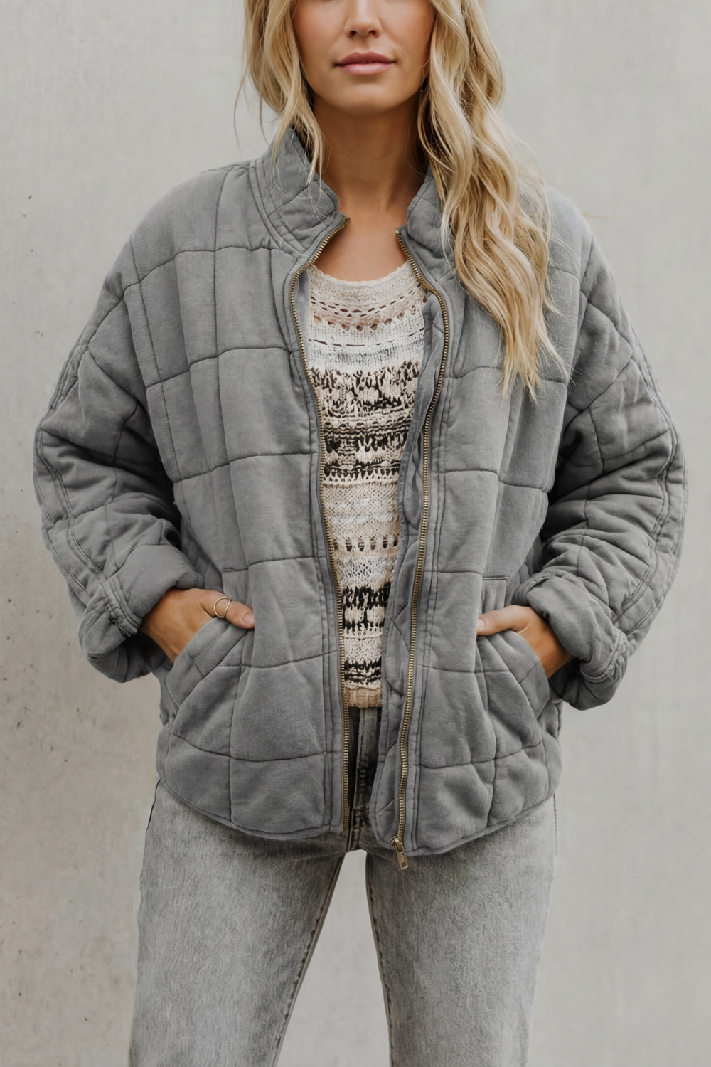 Mirelle - Quilted Everyday Jacket Casual Layering Wear — view 5 of 10