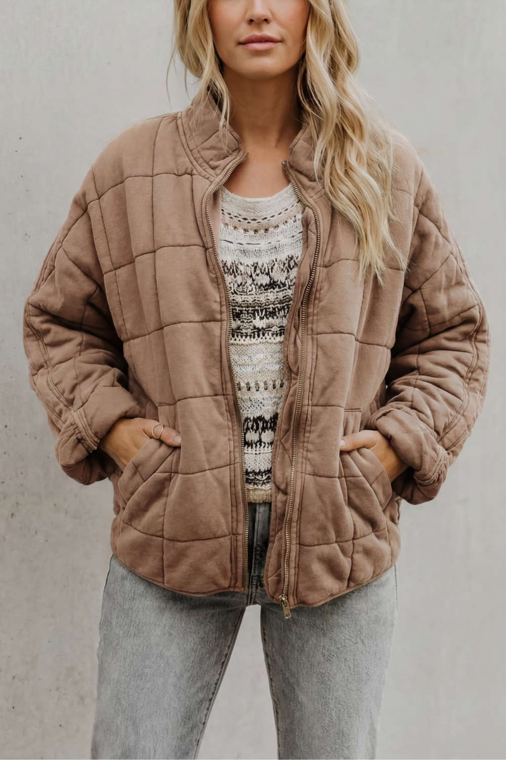 Mirelle - Quilted Everyday Jacket Casual Layering Wear — view 7 of 10