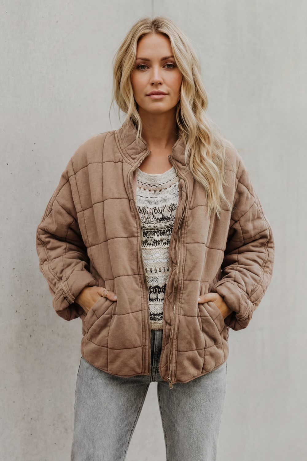 Mirelle - Quilted Everyday Jacket Casual Layering Wear — view 8 of 15