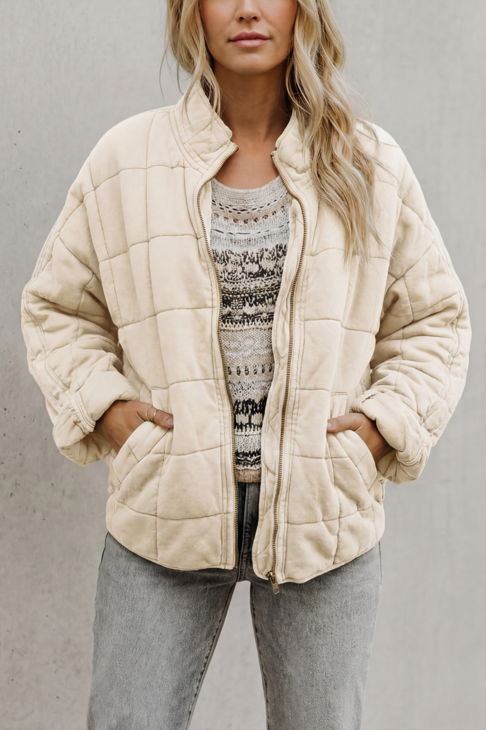 Mirelle - Quilted Everyday Jacket Casual Layering Wear — view 13 of 15