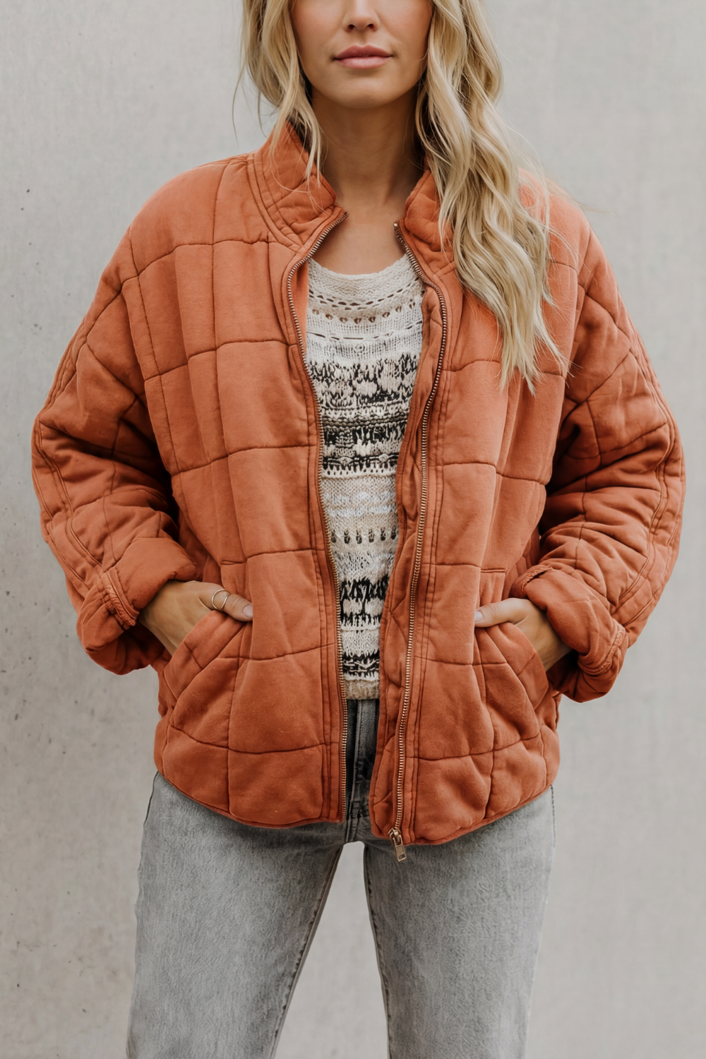 Mirelle - Quilted Everyday Jacket Casual Layering Wear — view 15 of 15