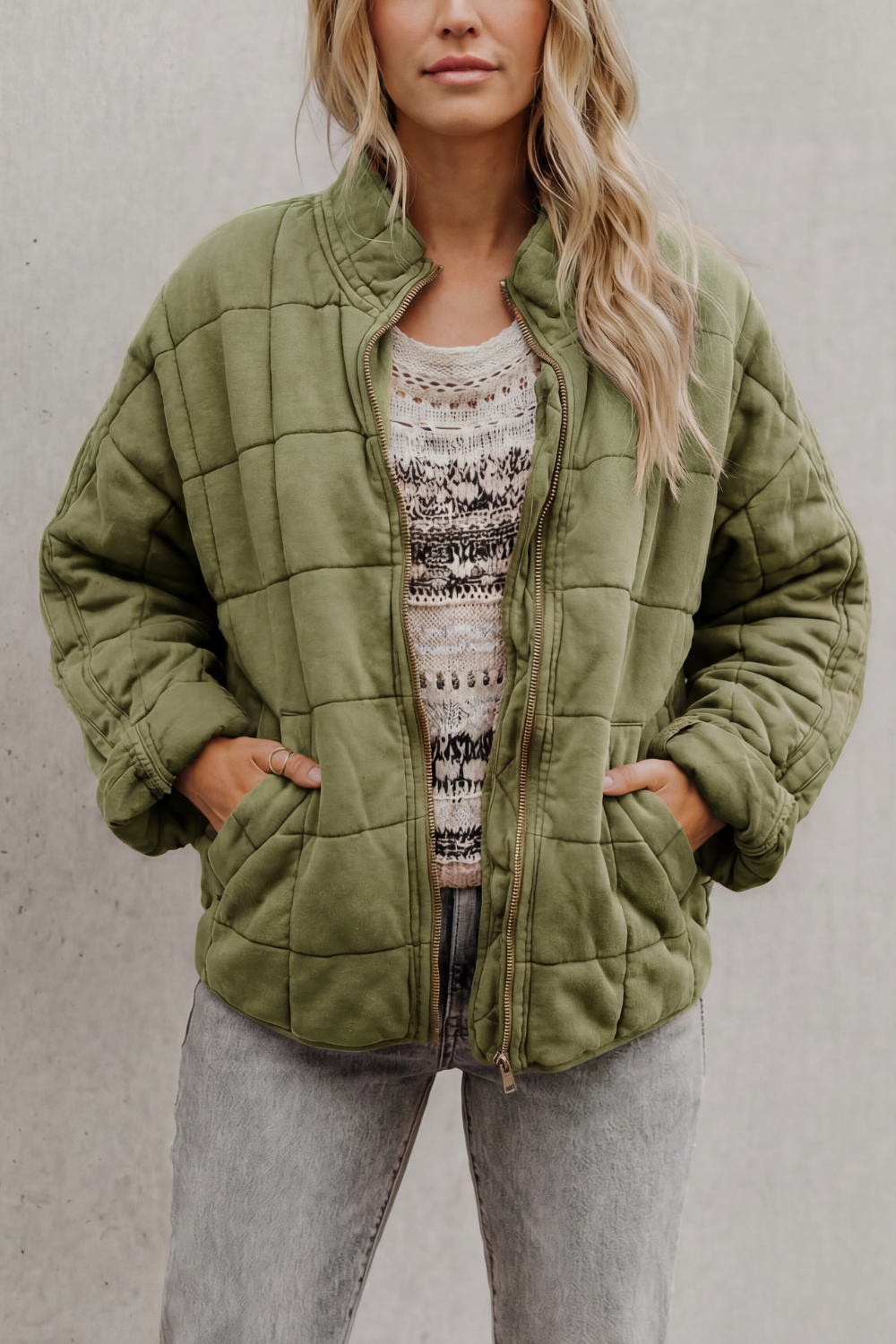 Mirelle - Quilted Everyday Jacket Casual Layering Wear — view 12 of 15