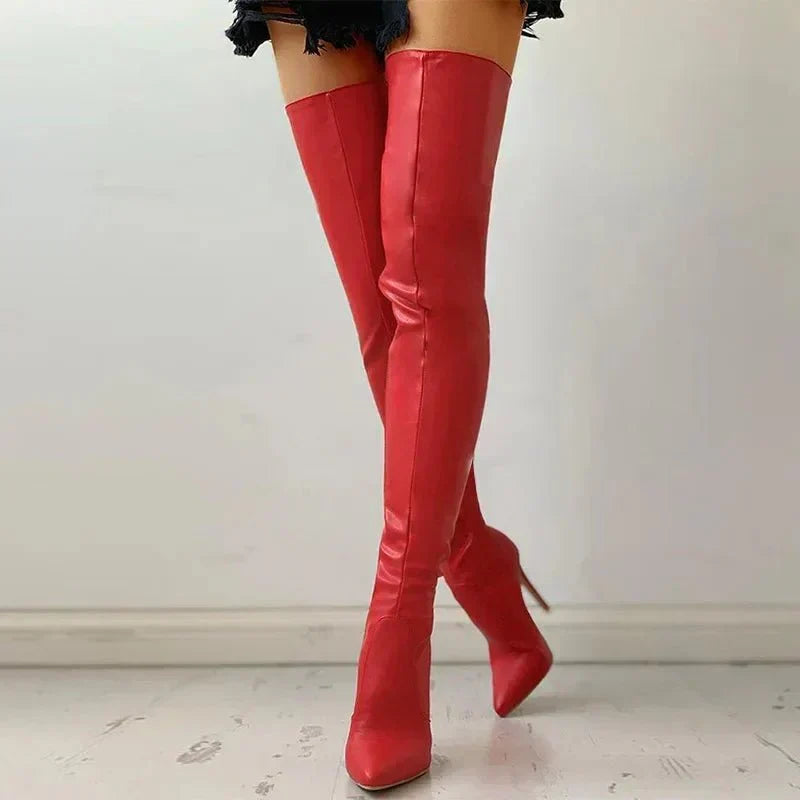 Solstice - Over The Knee Stiletto Boots Evening Occasions — view 3 of 6