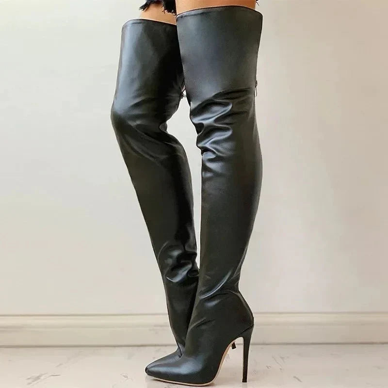 Solstice - Over The Knee Stiletto Boots Evening Occasions — view 4 of 6