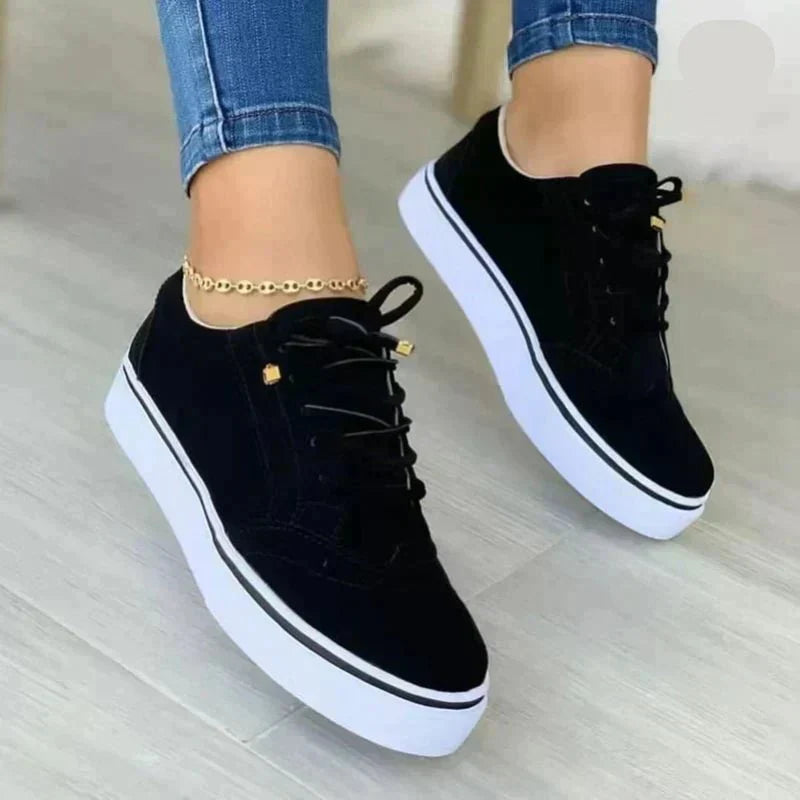 Novaire - Lace-Up Platform Sneakers Everyday Comfort Support — view 3 of 6