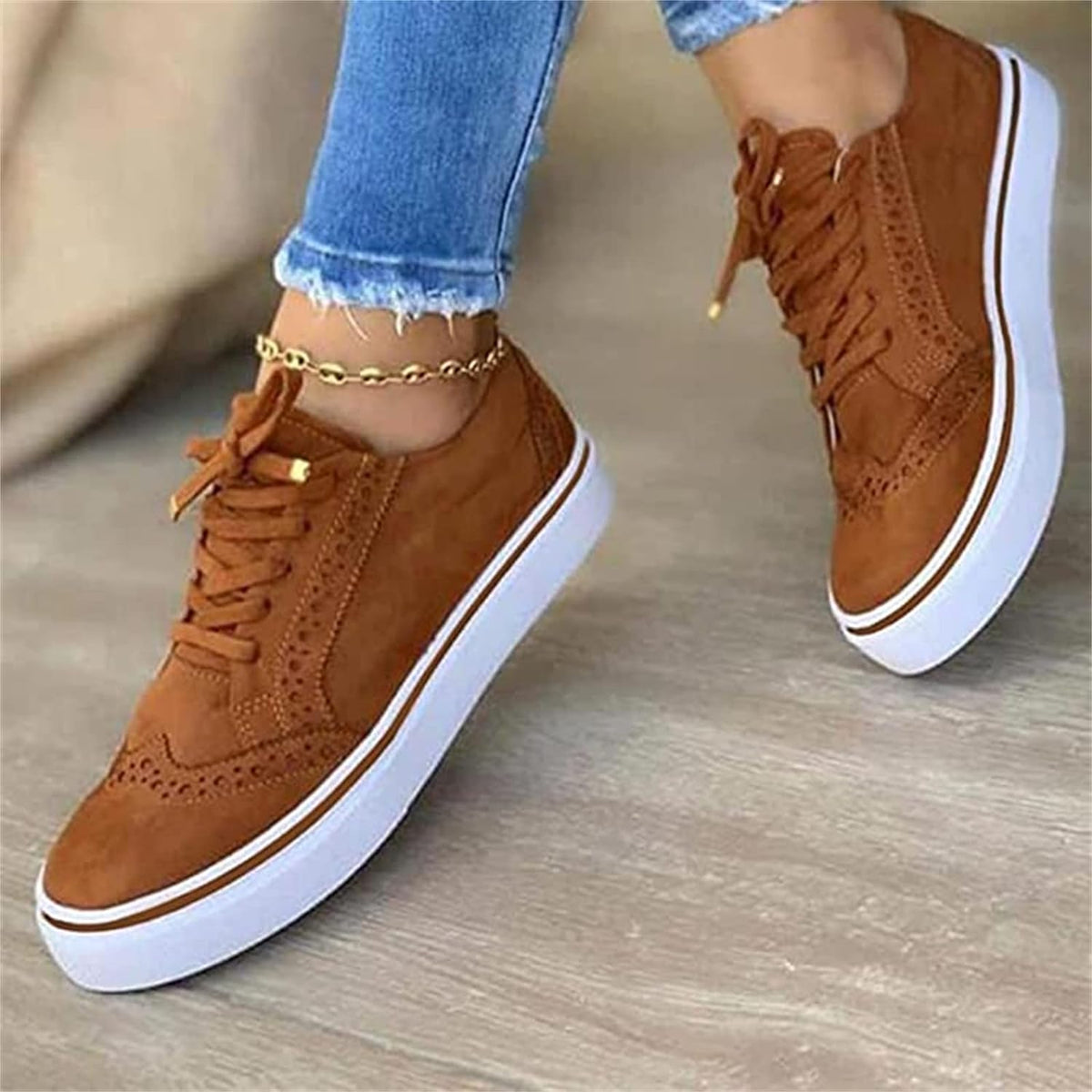 Novaire - Lace-Up Platform Sneakers Everyday Comfort Support — view 6 of 6