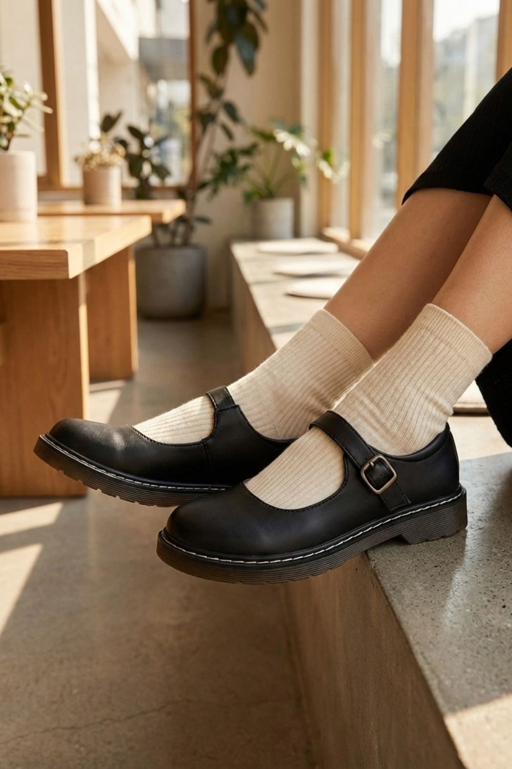 Odaline - Strap Buckle Ballerina Flats Everyday Wear — view 6 of 6