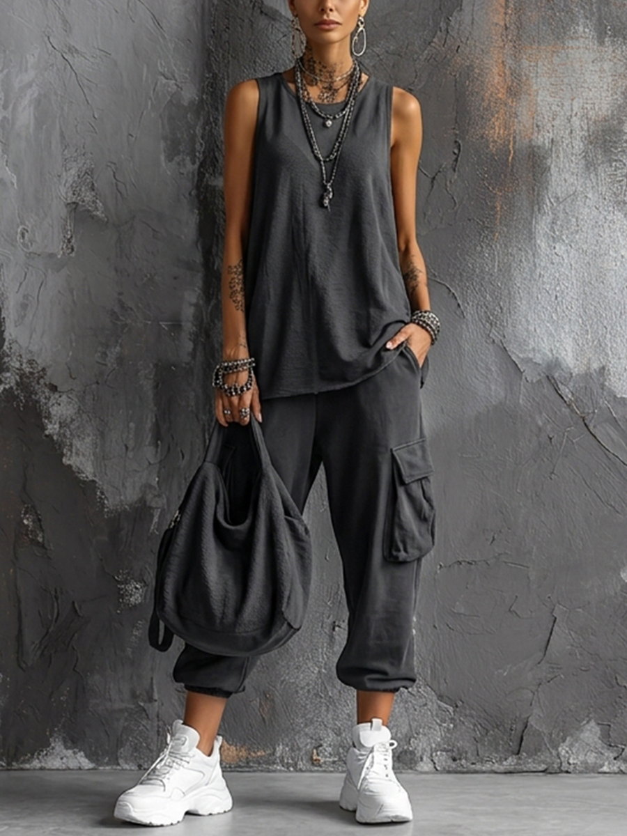 Cassiva - Casual Jersey Tee And Shorts Set
